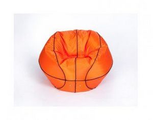 Кресло-мешок Баскетбольный мяч большой оранжево-черное в Верещагино - vereshchagino.ok-mebel.com | фото