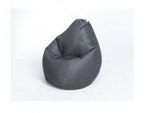Кресло-мешок Груша велюр темно - серое большое в Верещагино - vereshchagino.ok-mebel.com | фото