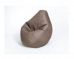 Кресло-мешок Груша велюр коричневое большое в Верещагино - vereshchagino.ok-mebel.com | фото